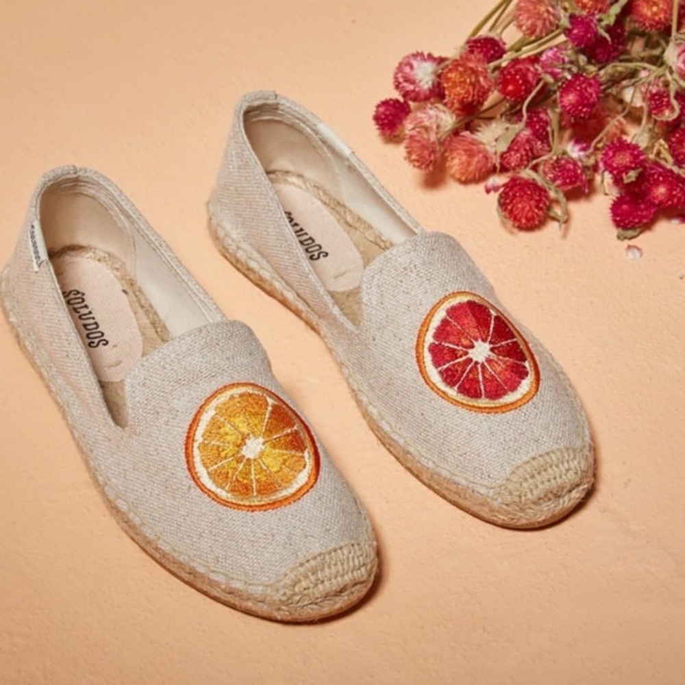Soludos Blood Orange Espadrilles Loafers Slipper Size 6